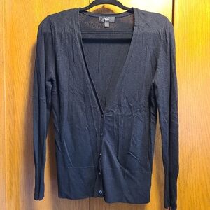 Women's Mossimo V-neck Black Cardigan, M